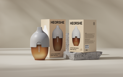 HEORSHE® Babyfles met ultra brede hals