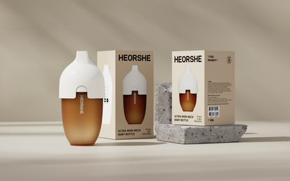 HEORSHE® Babyfles met ultra brede hals